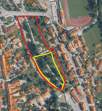 Kršmančev park_skica